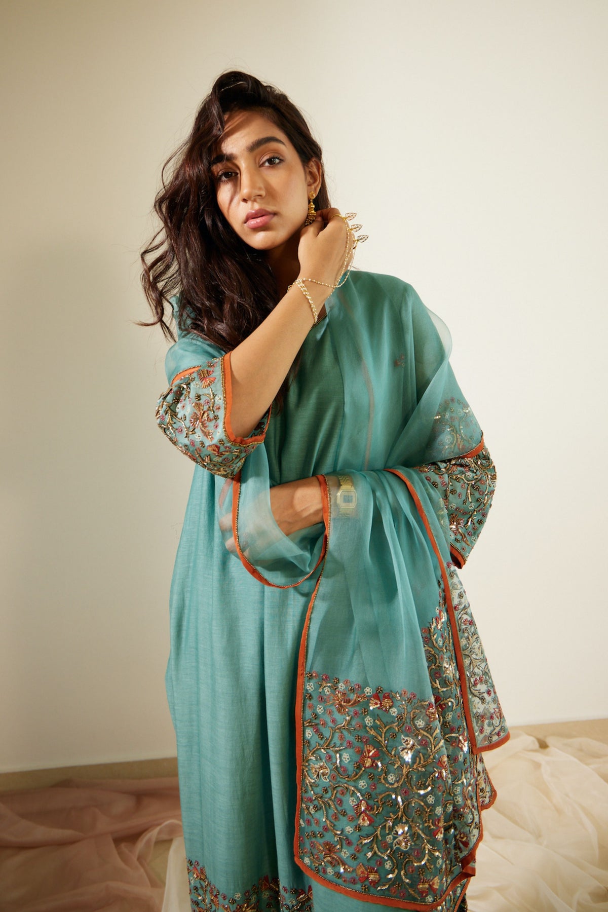 Blue Gulaal Dupatta