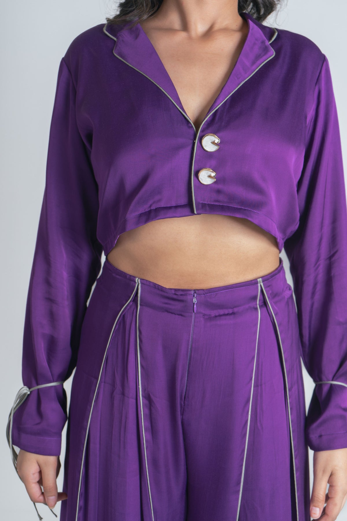 Purple Full Sleeved Top