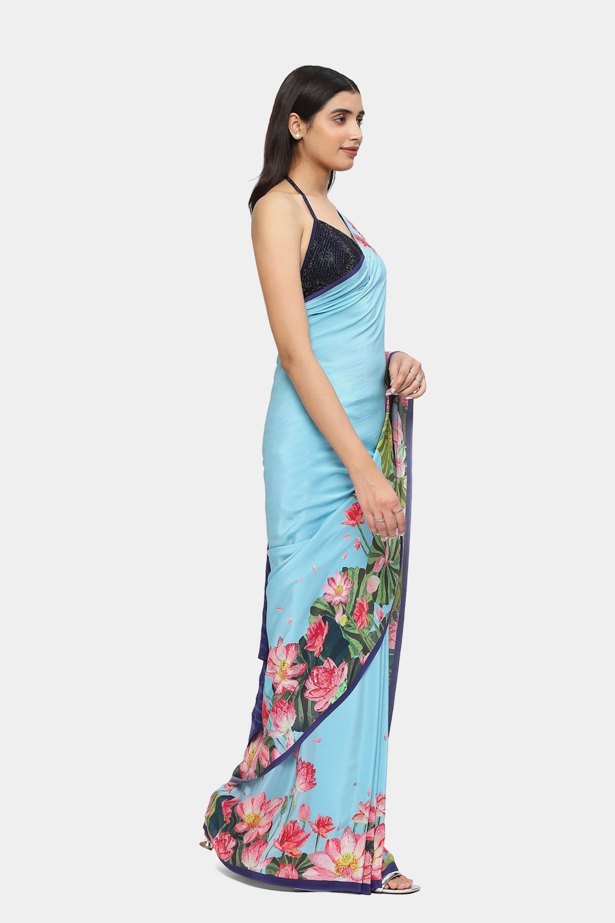 Lotus Lagoon Saree