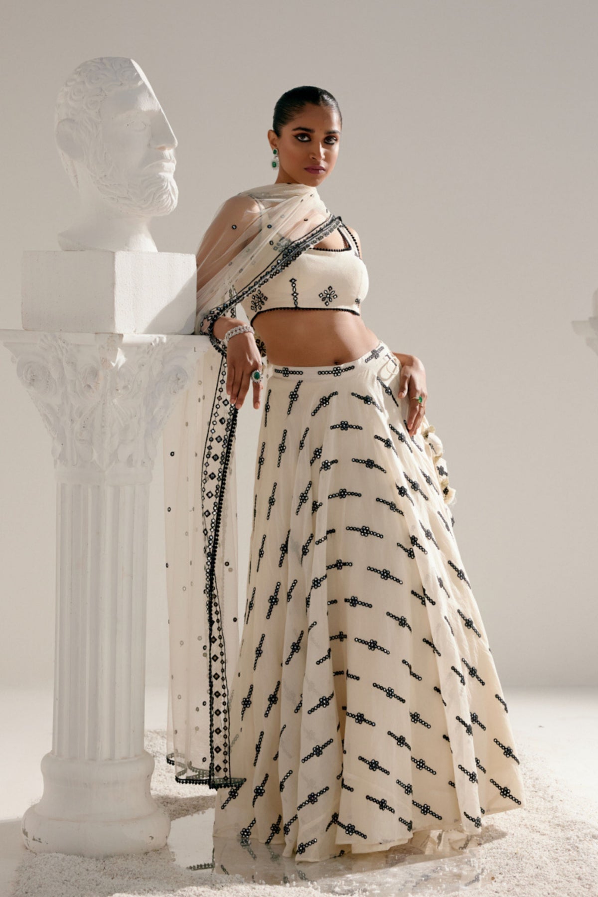 Center Square Lehenga Set