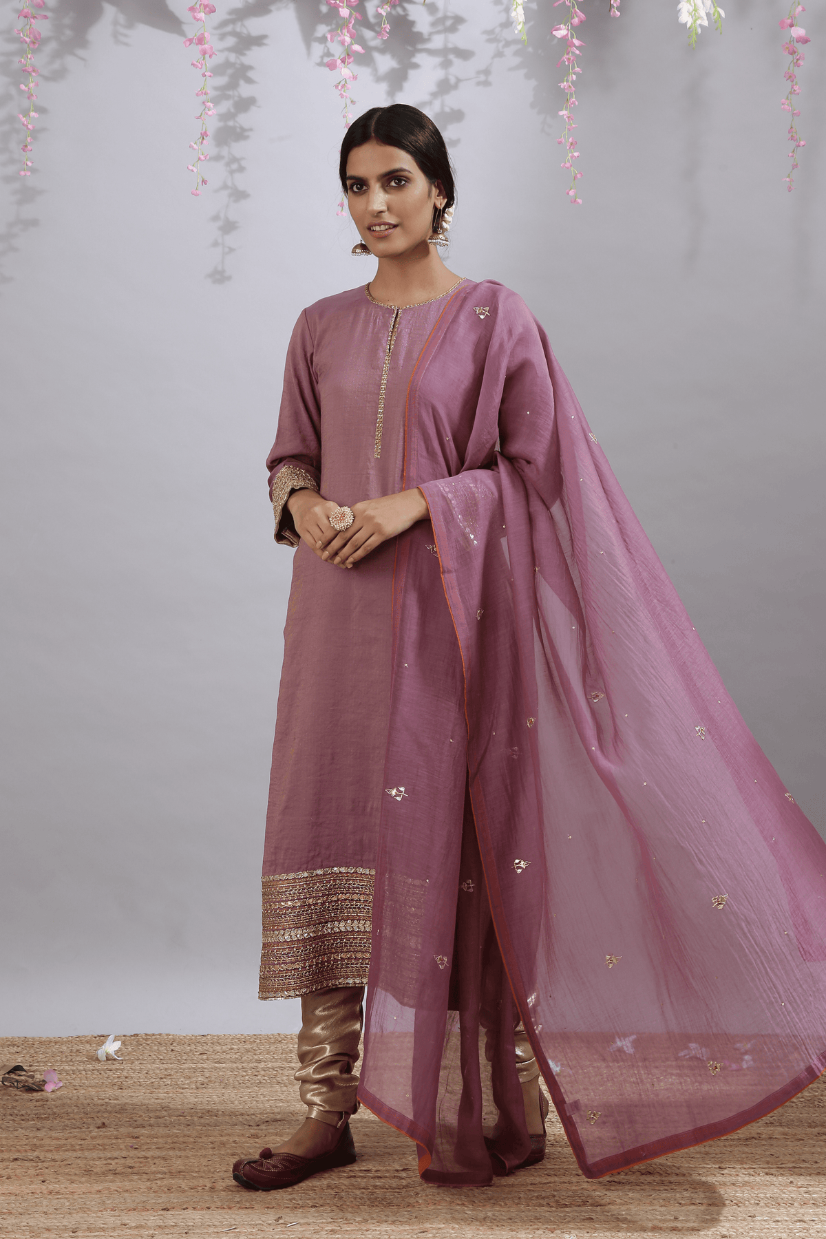 Jarul Gottiya Purple Kurta Set