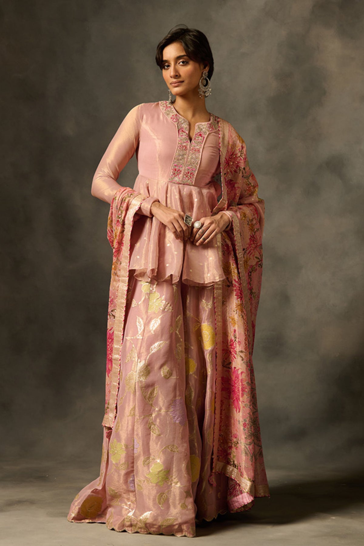 Irja Sharara Set With Dupatta