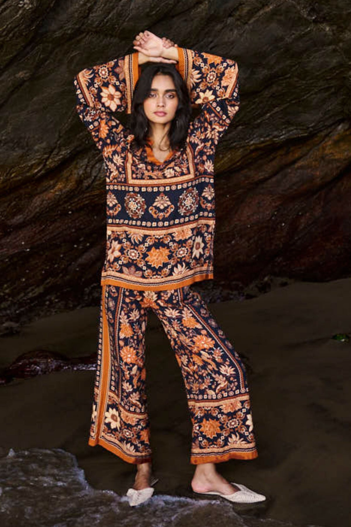 Earth Toned Printed Co-ord Set