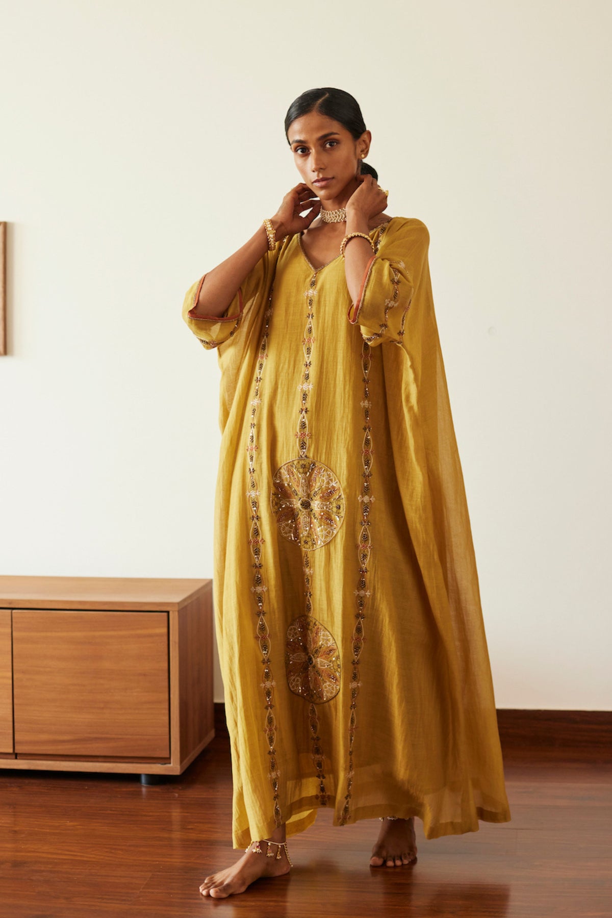 Yellow Uday Kaftan