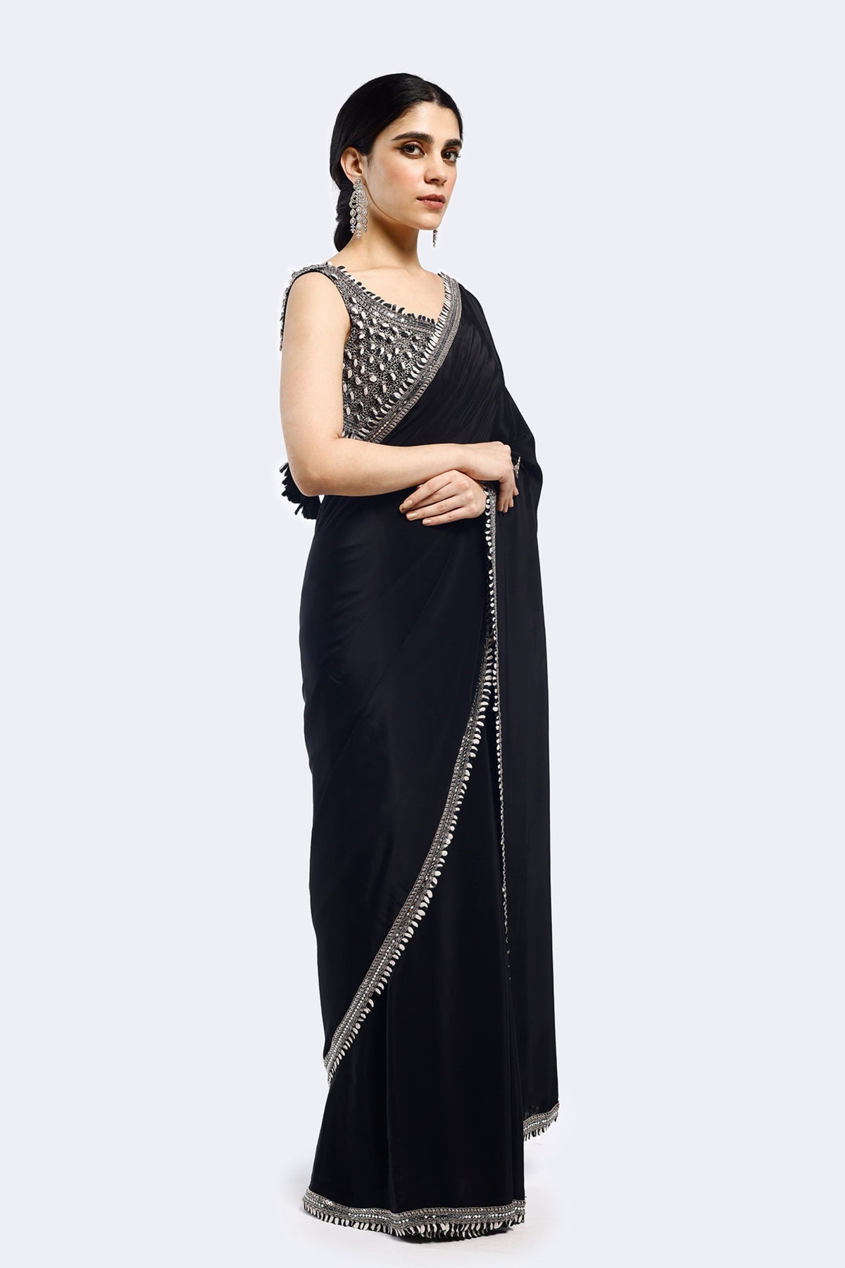 Buta Crepe Saree