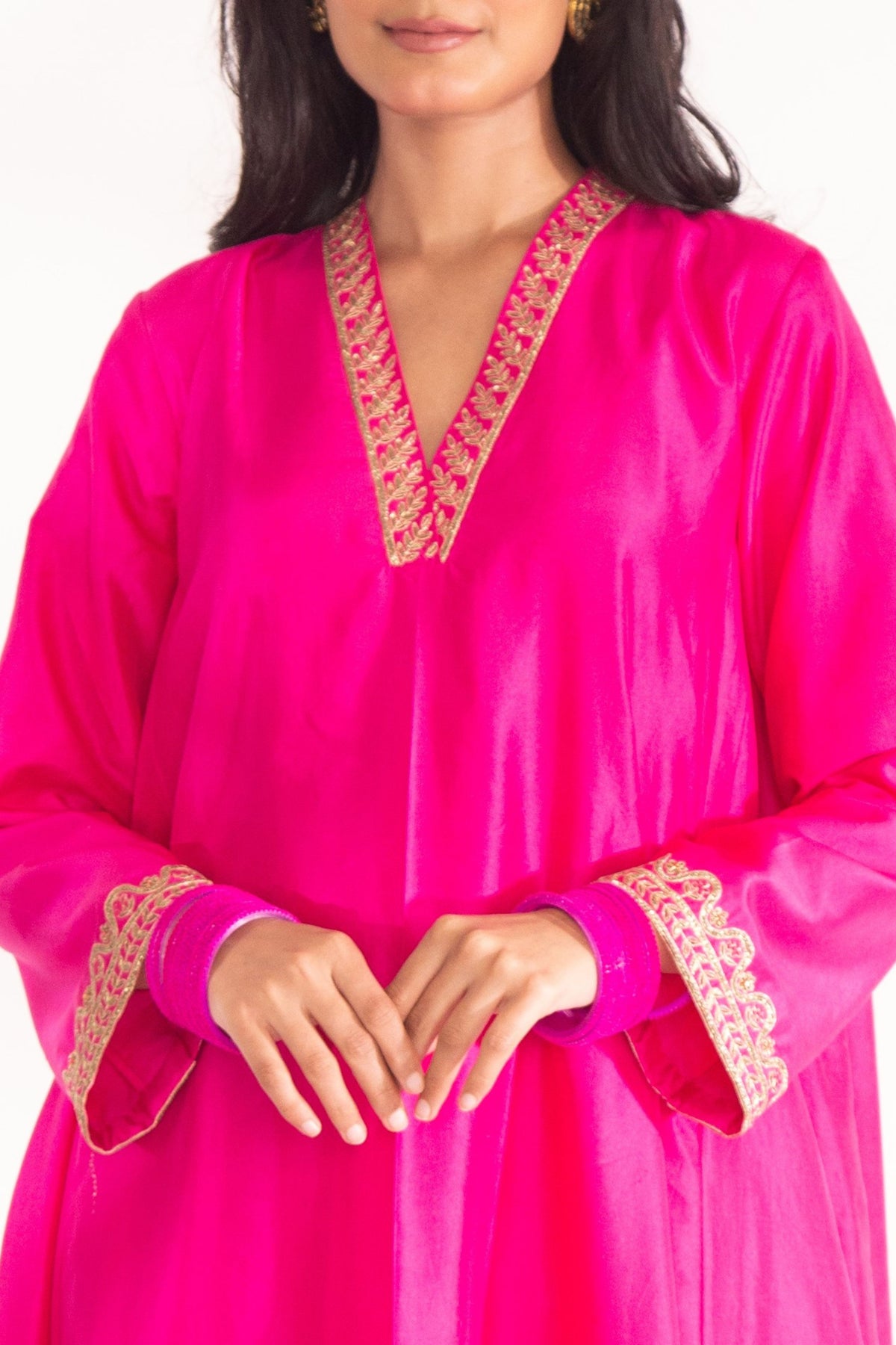 Magenta Pink Dhriti Kurta Set