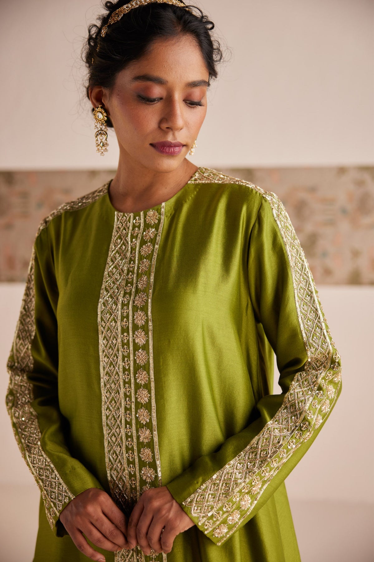 Green Aline Suit Set