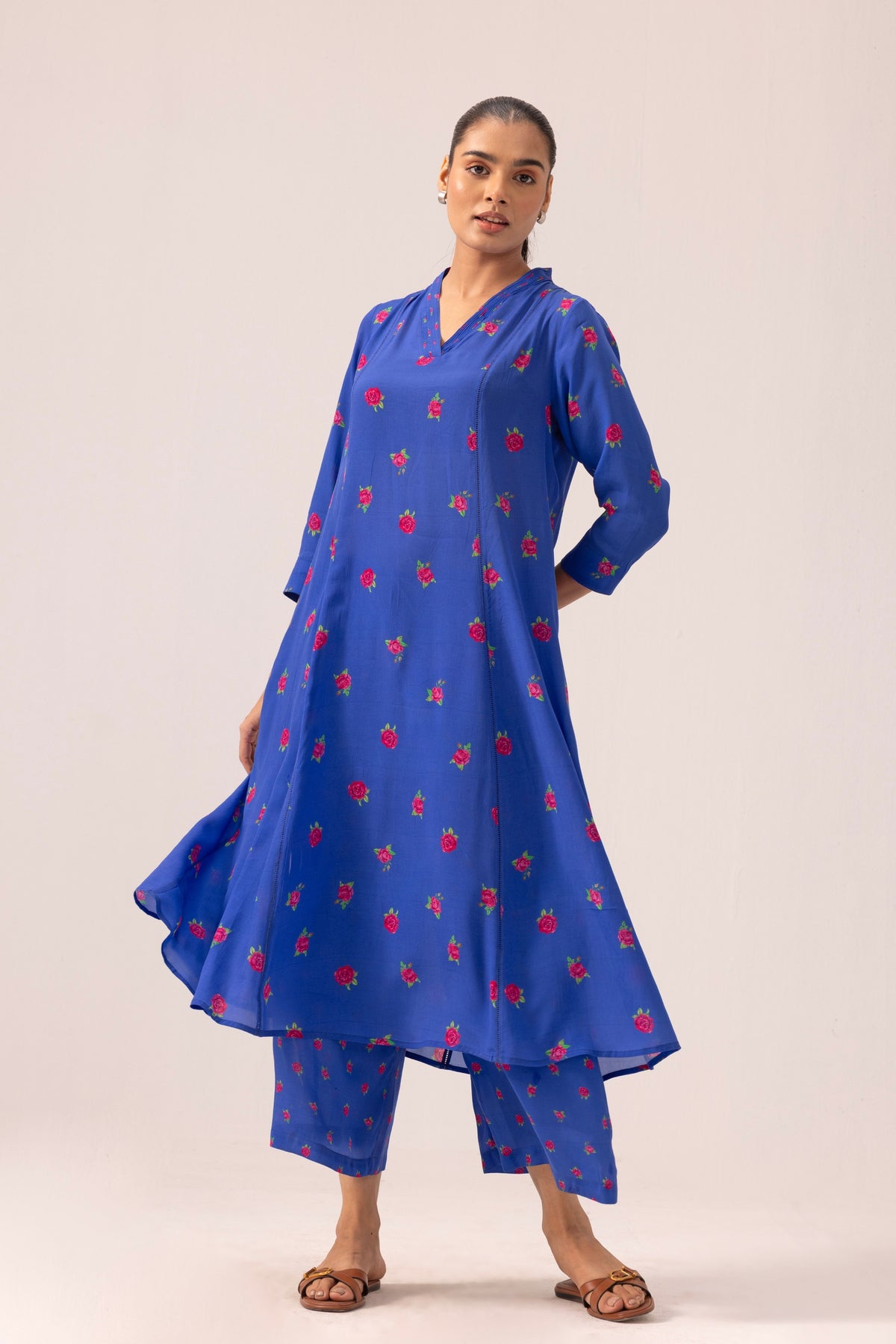 Thea Navy Kurta Set