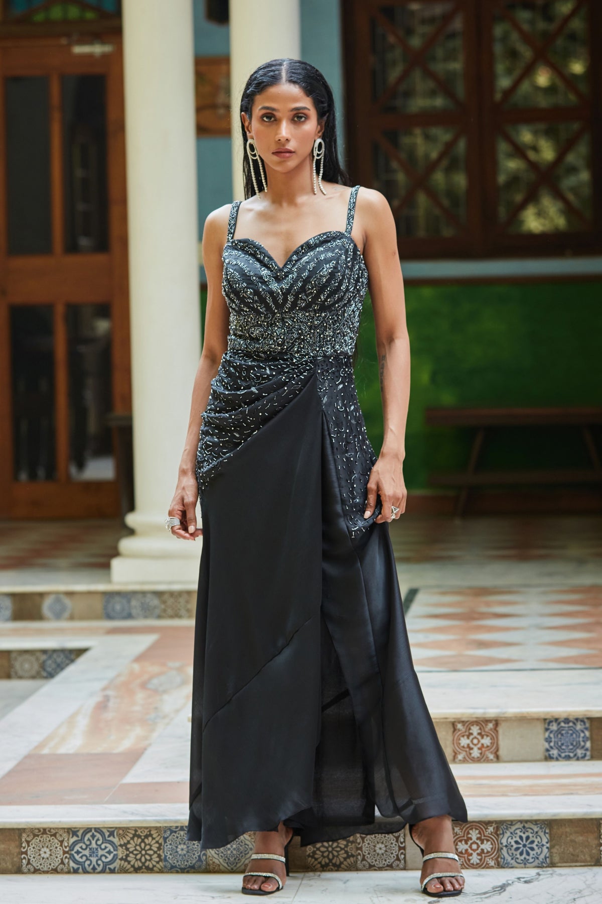 Vega Black Gown