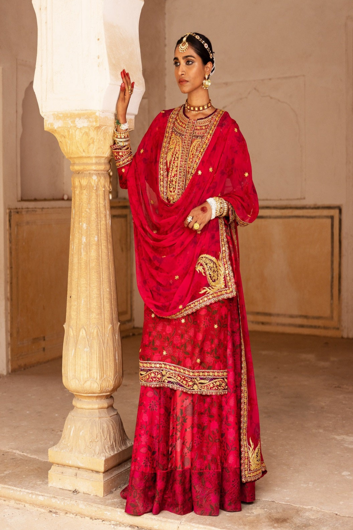 Signature Raw Silk Bridal Sharara