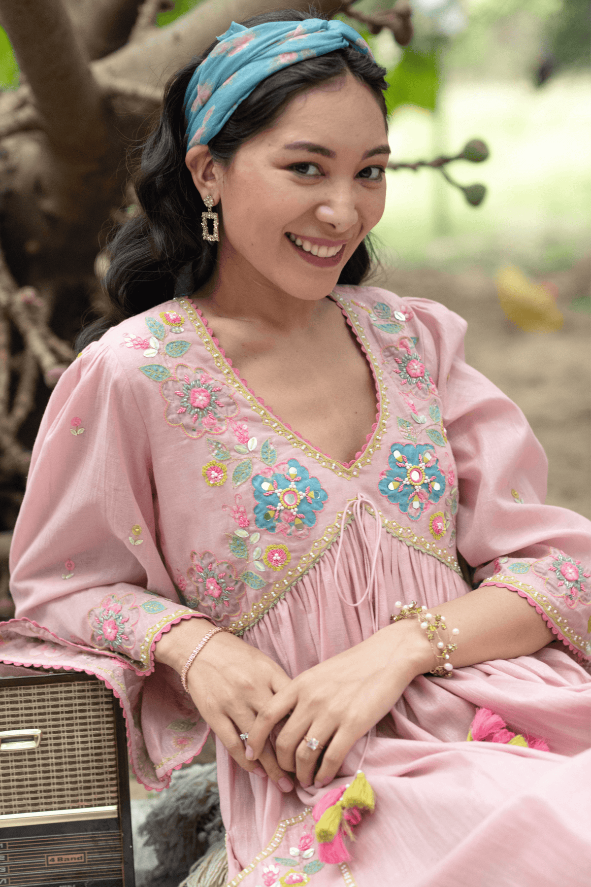 Pink Gypsy Pocket Dress