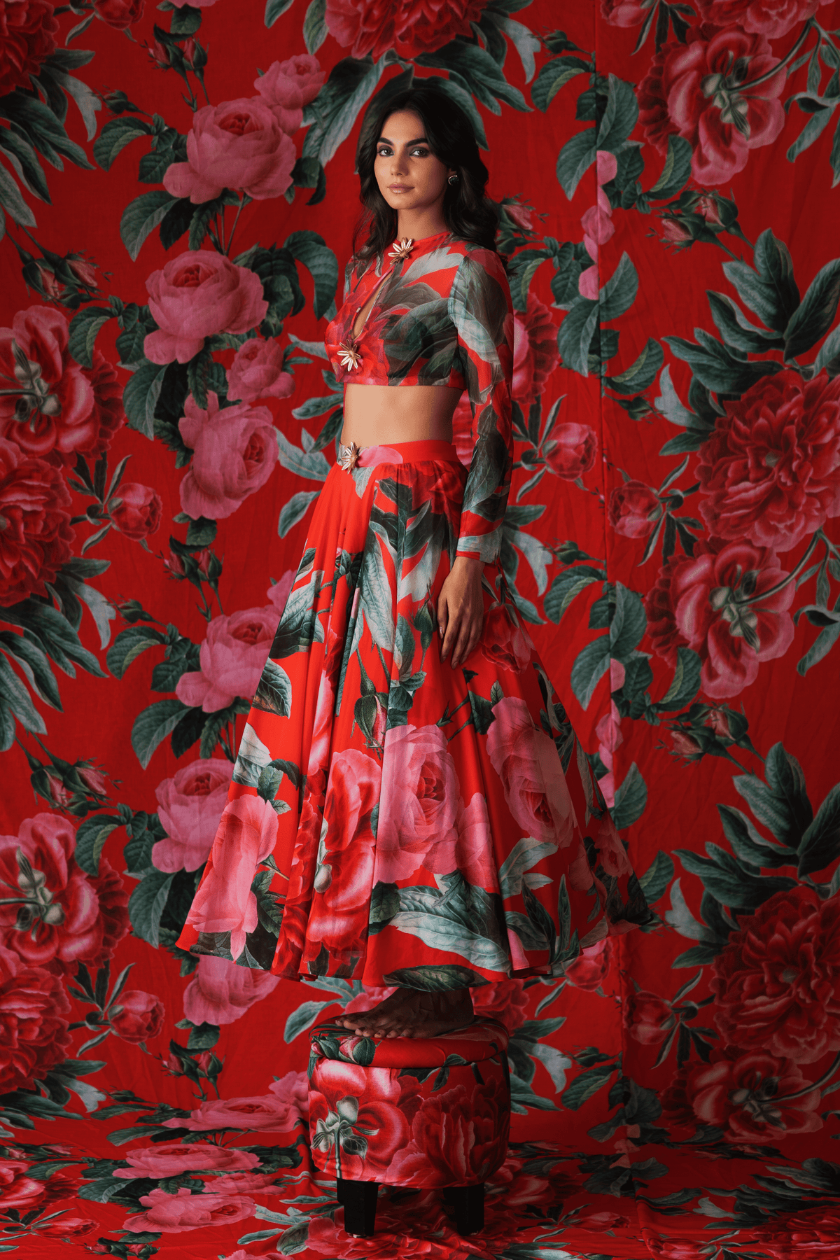 Red Lehenga Set