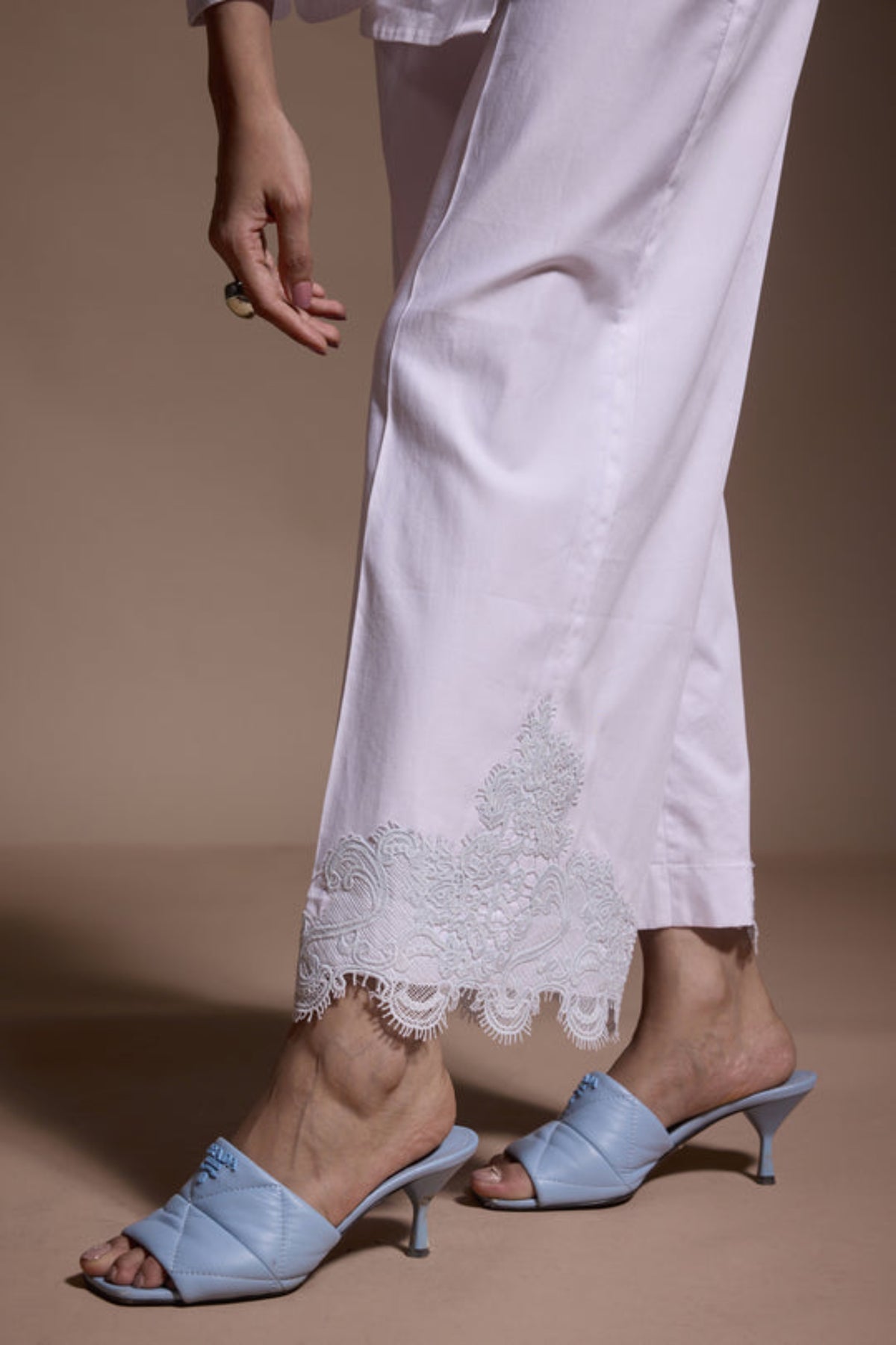 Lace Hem Pant