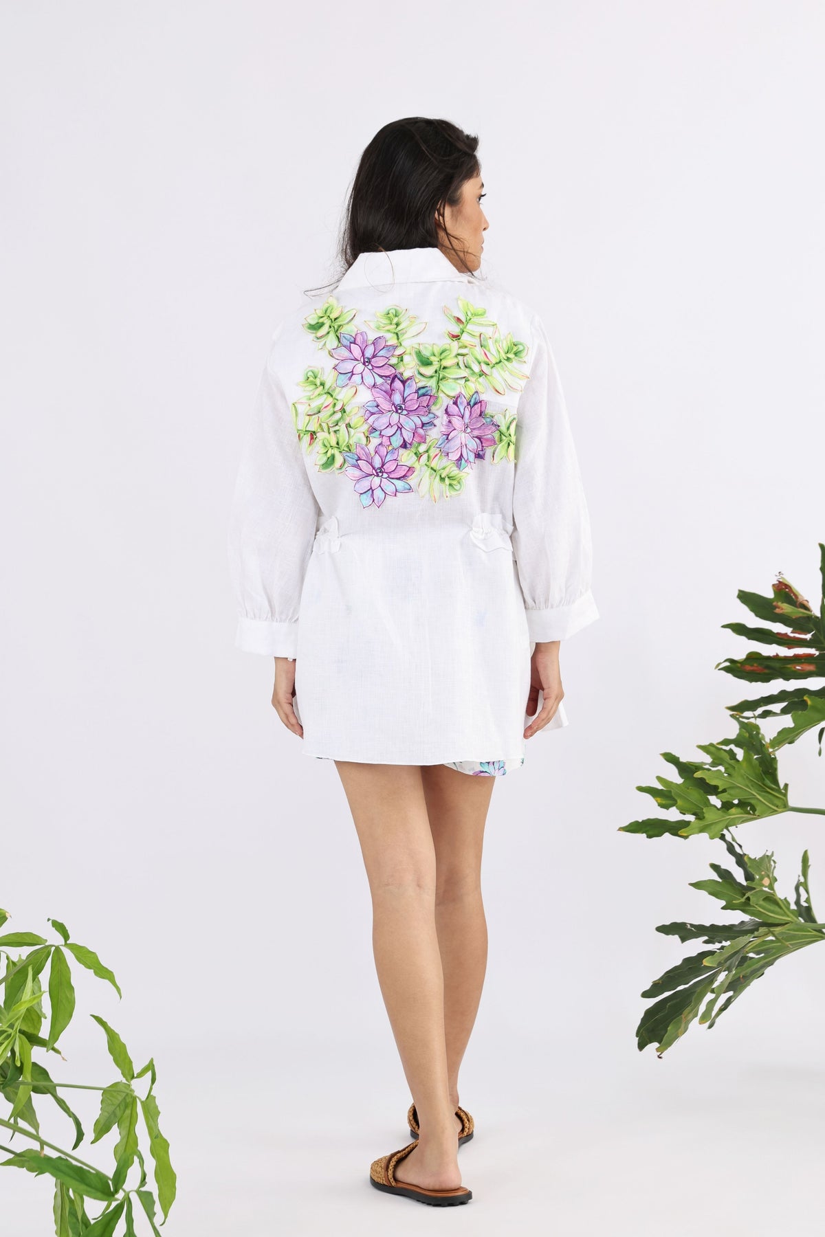 Succulent White Senecio Shirt