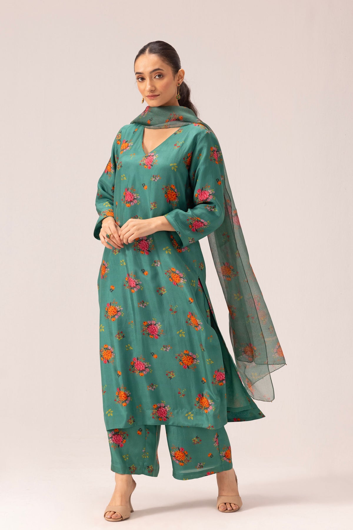 Amelia Green Kurta Set