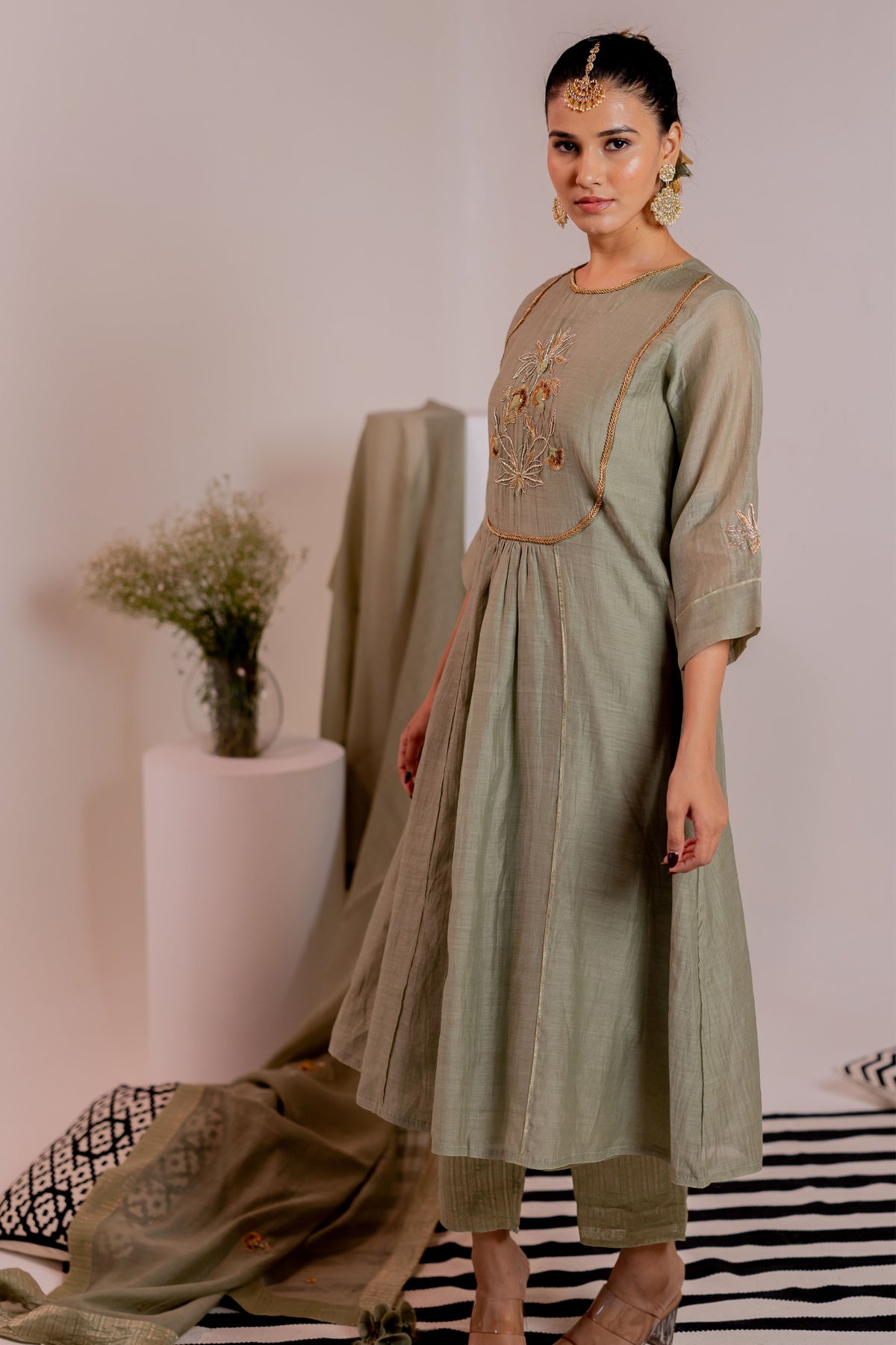 Ruha Green Kurta Set