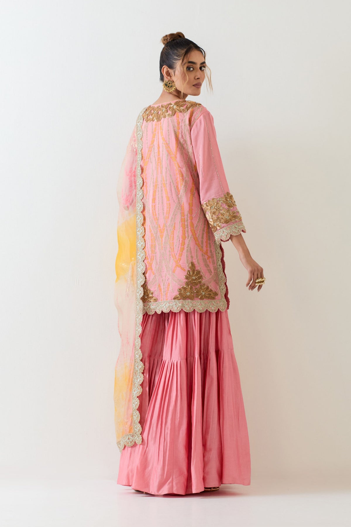 Chanderi Silk Sharara Set