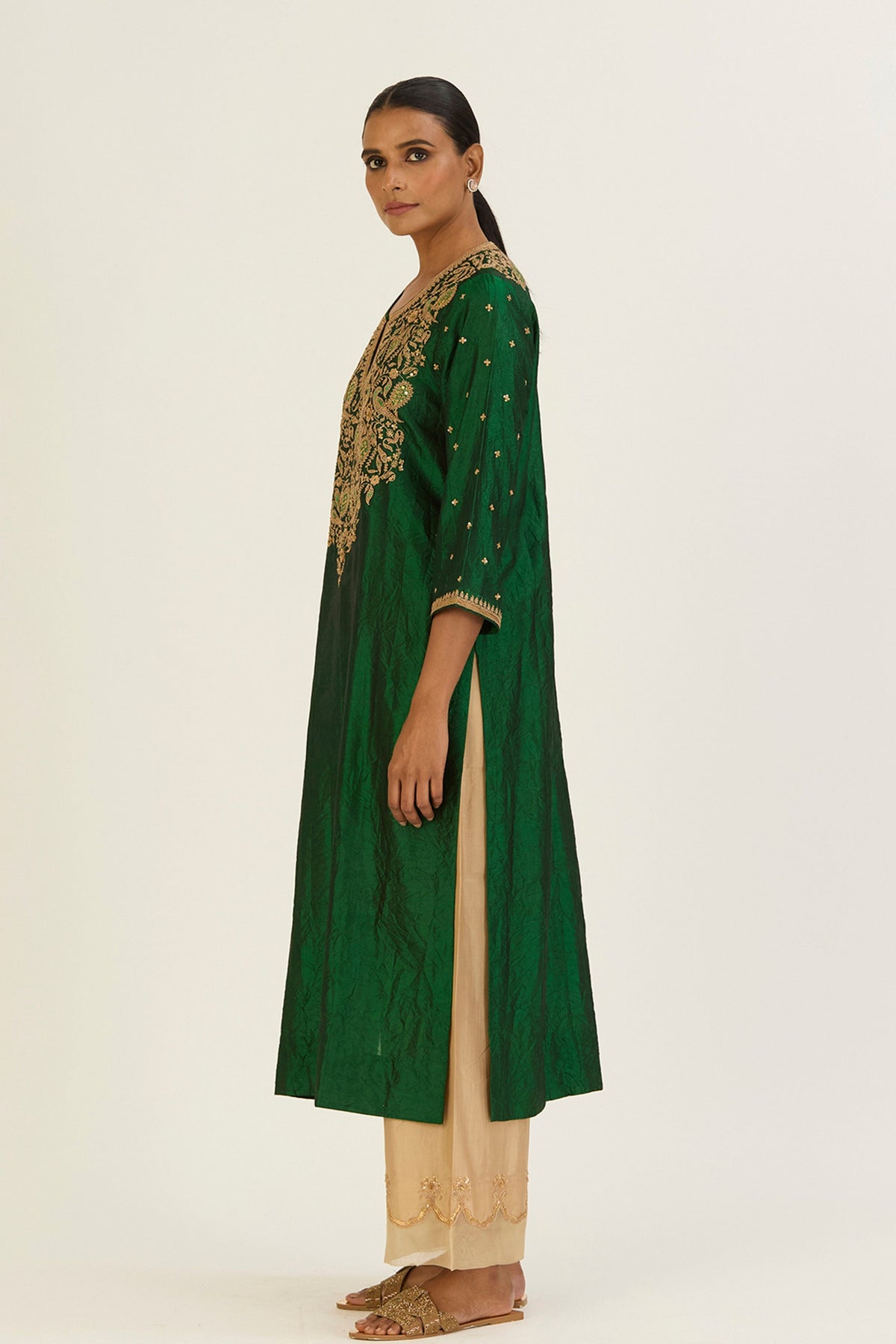 Brinda Green Kurta &amp; Pants