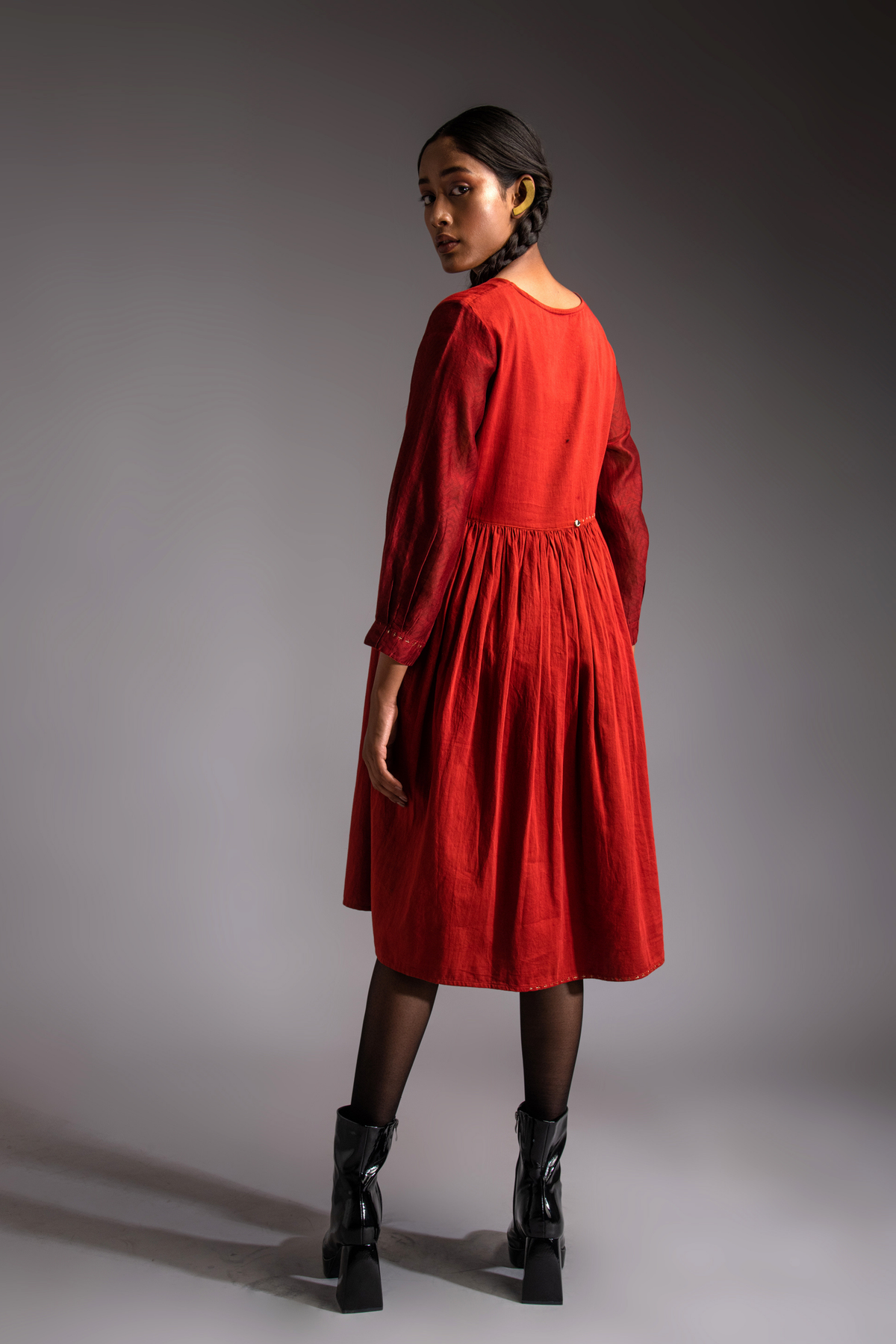 Nomad  Midi Dress Crimson