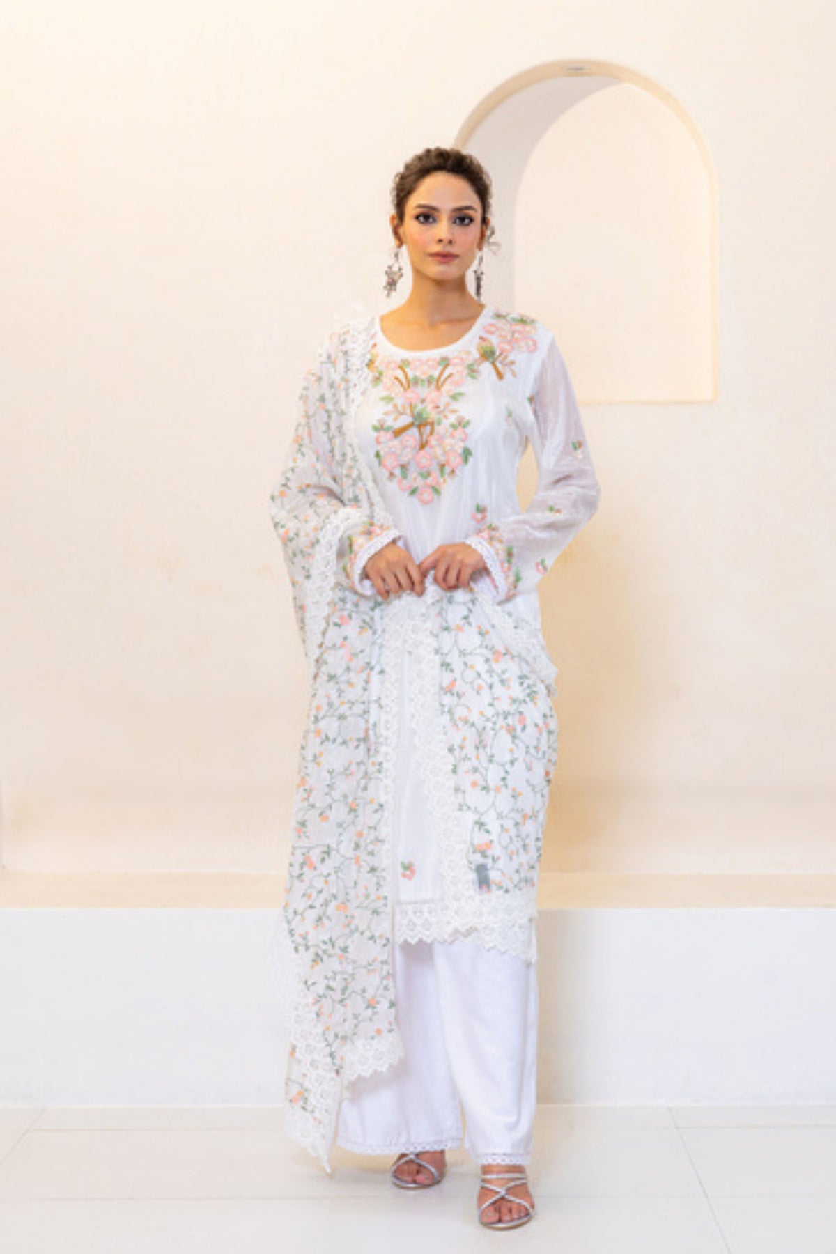 White Kurta Set