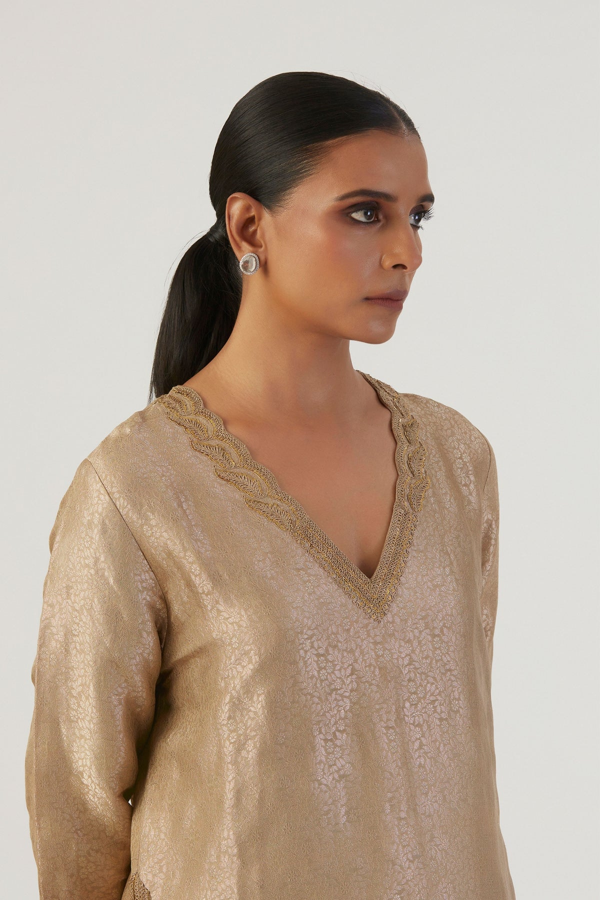 Spriha Brocade Silk Kurta