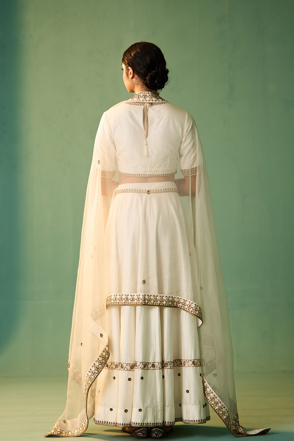 Ivory Shabnam Lehenga Set