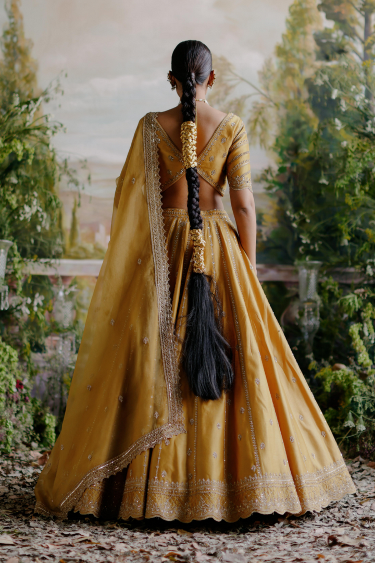 Tuscany Mustard Lehenga Set