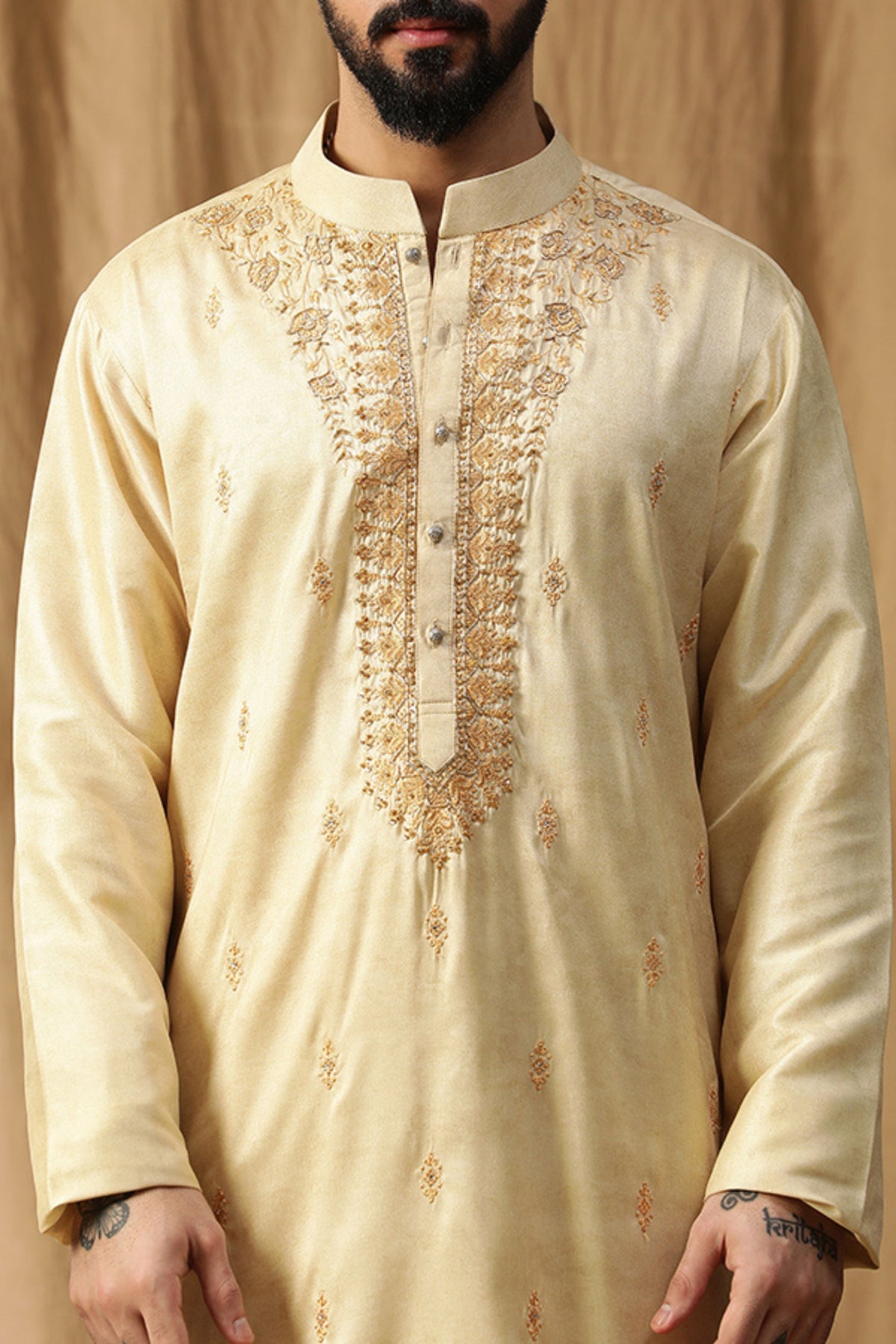 Yellow Rooh Embroidery Kurta Set