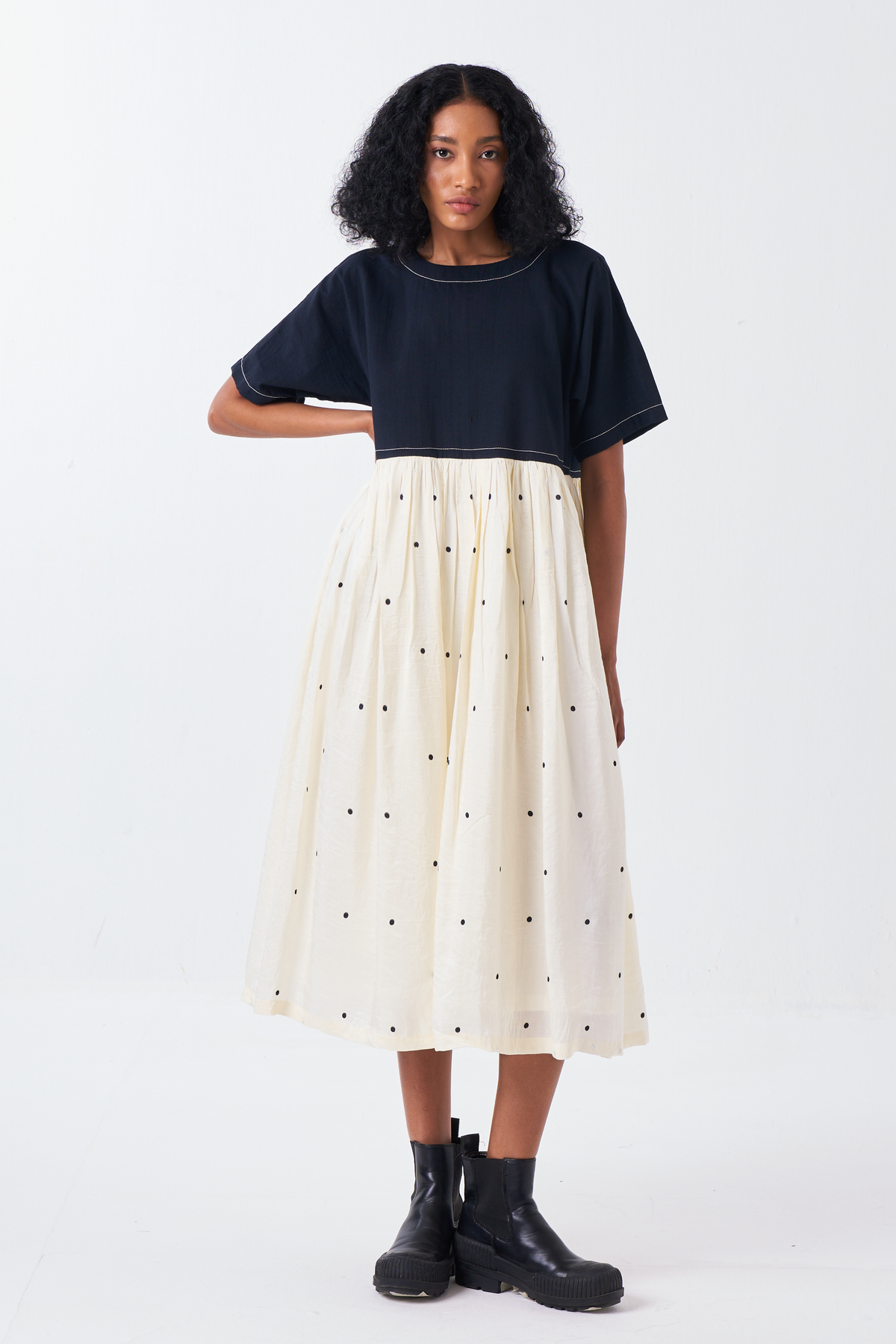 Yoke Gather Dress