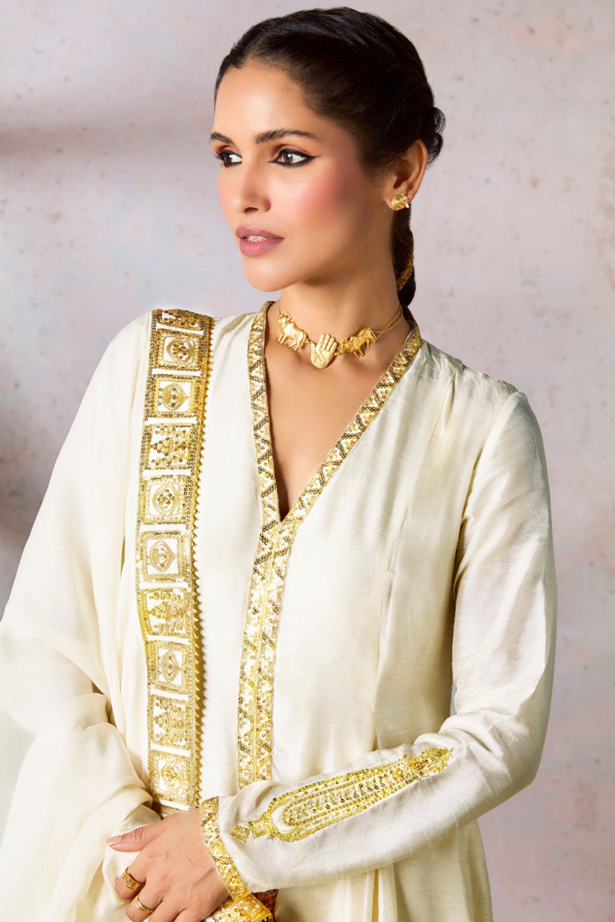 Ivory Whispering Lily Kurta Set