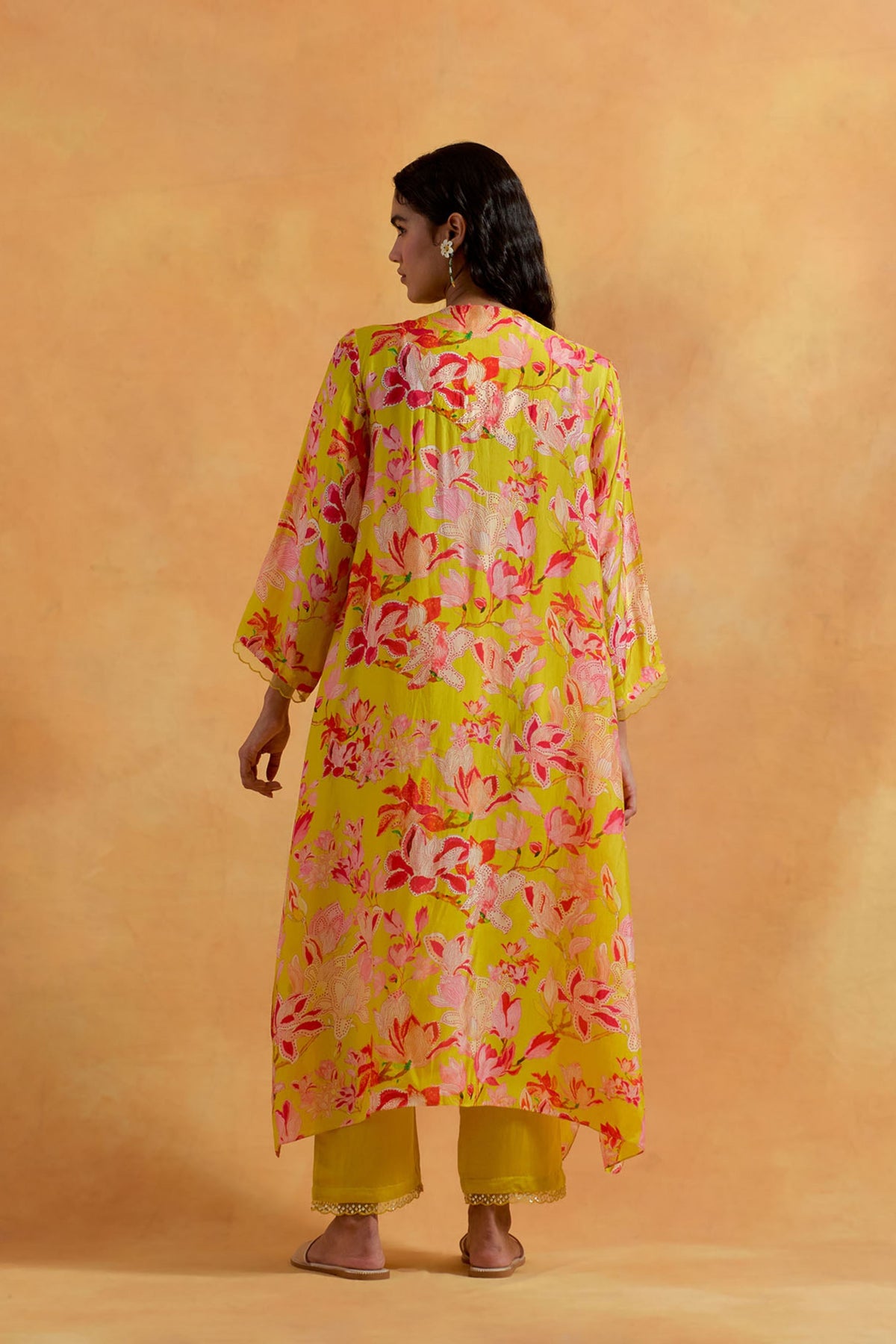 Mango Silk Kurta Set