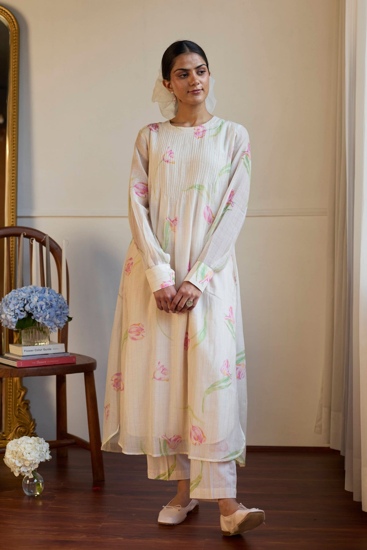 Tulip Pintuck Kurta Set