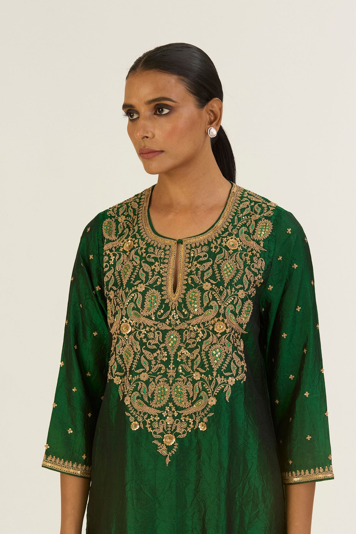 Brinda Green Kurta &amp; Pants