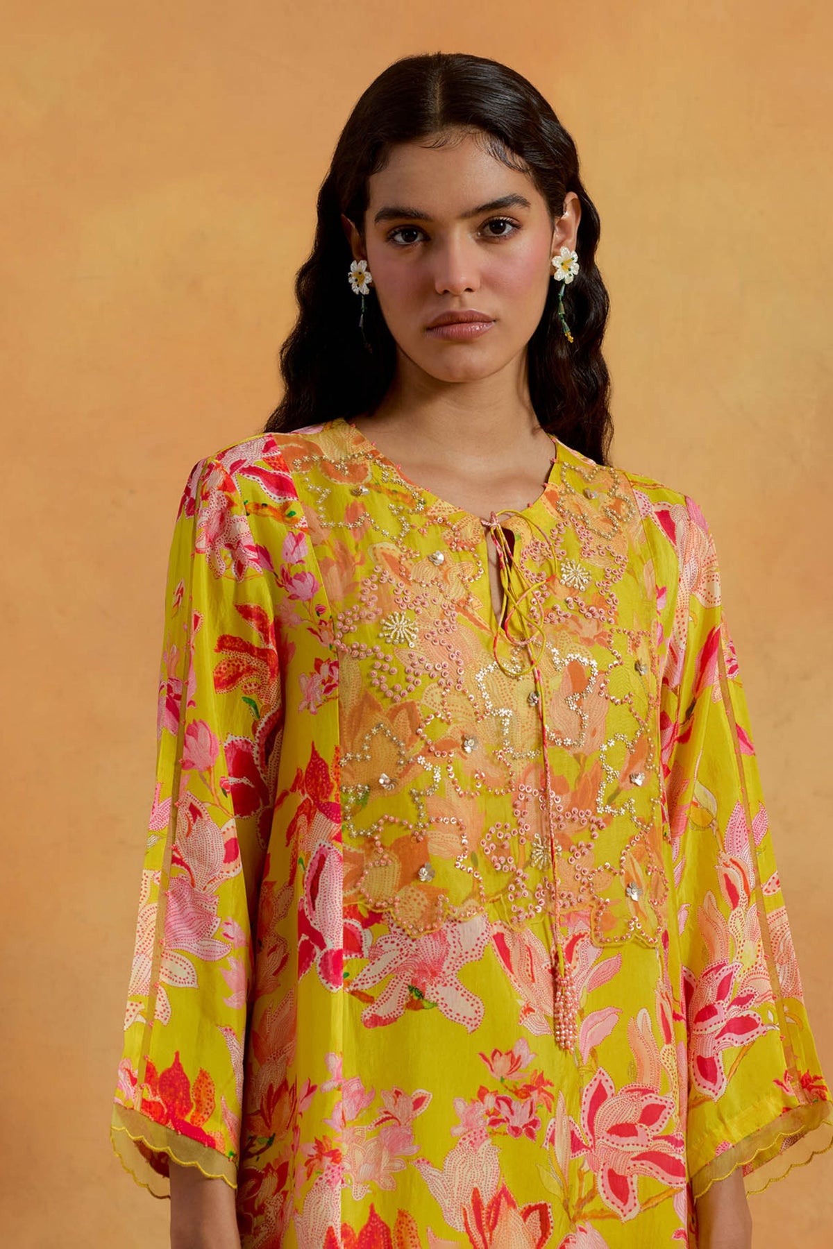 Mango Silk Kurta Set