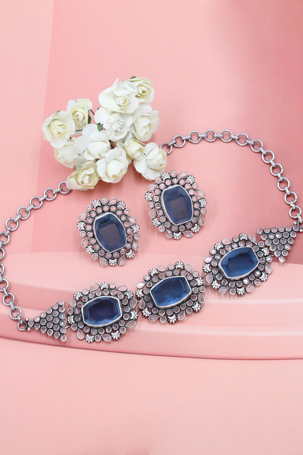 Blue Necklace Set