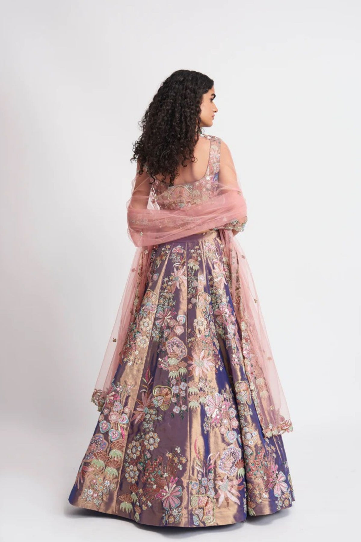 Plum Zahra Lehenga