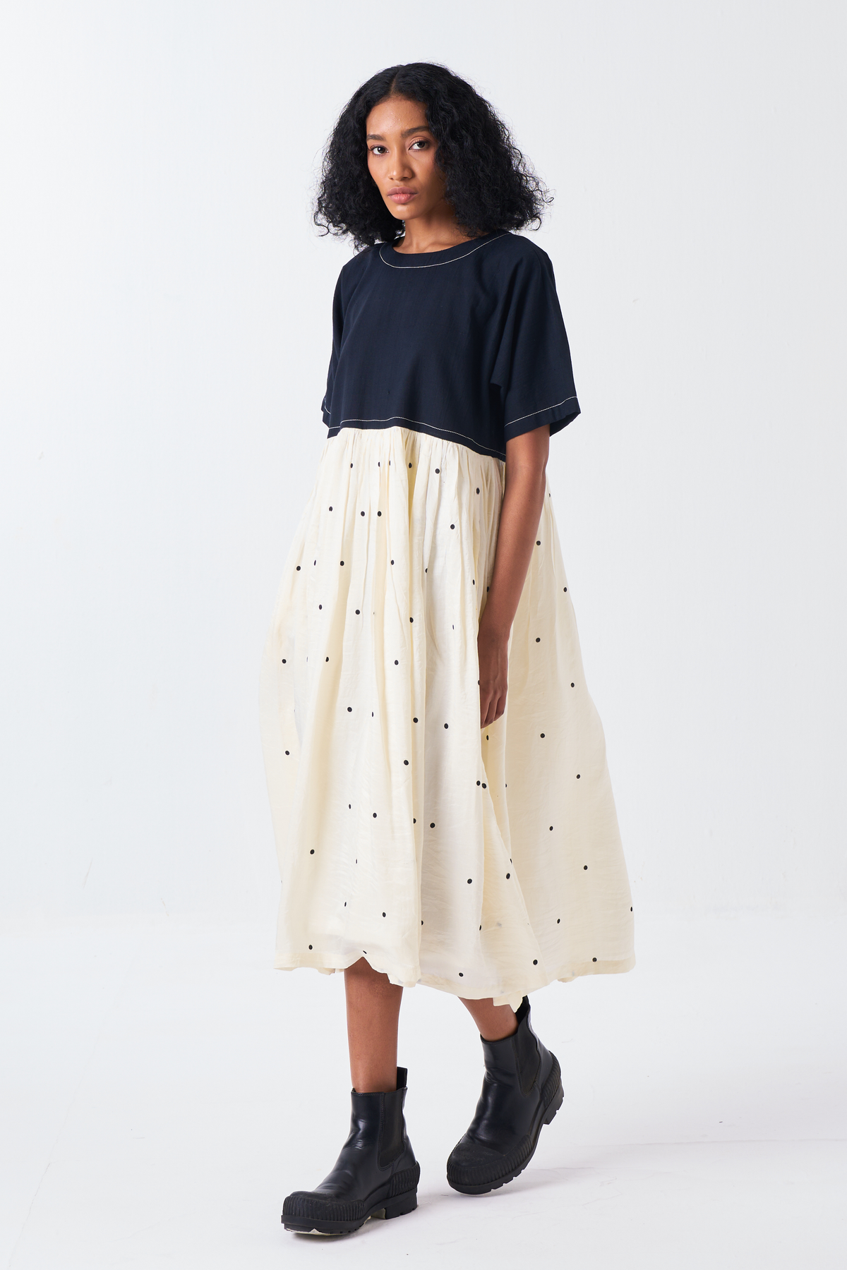 Yoke Gather Dress