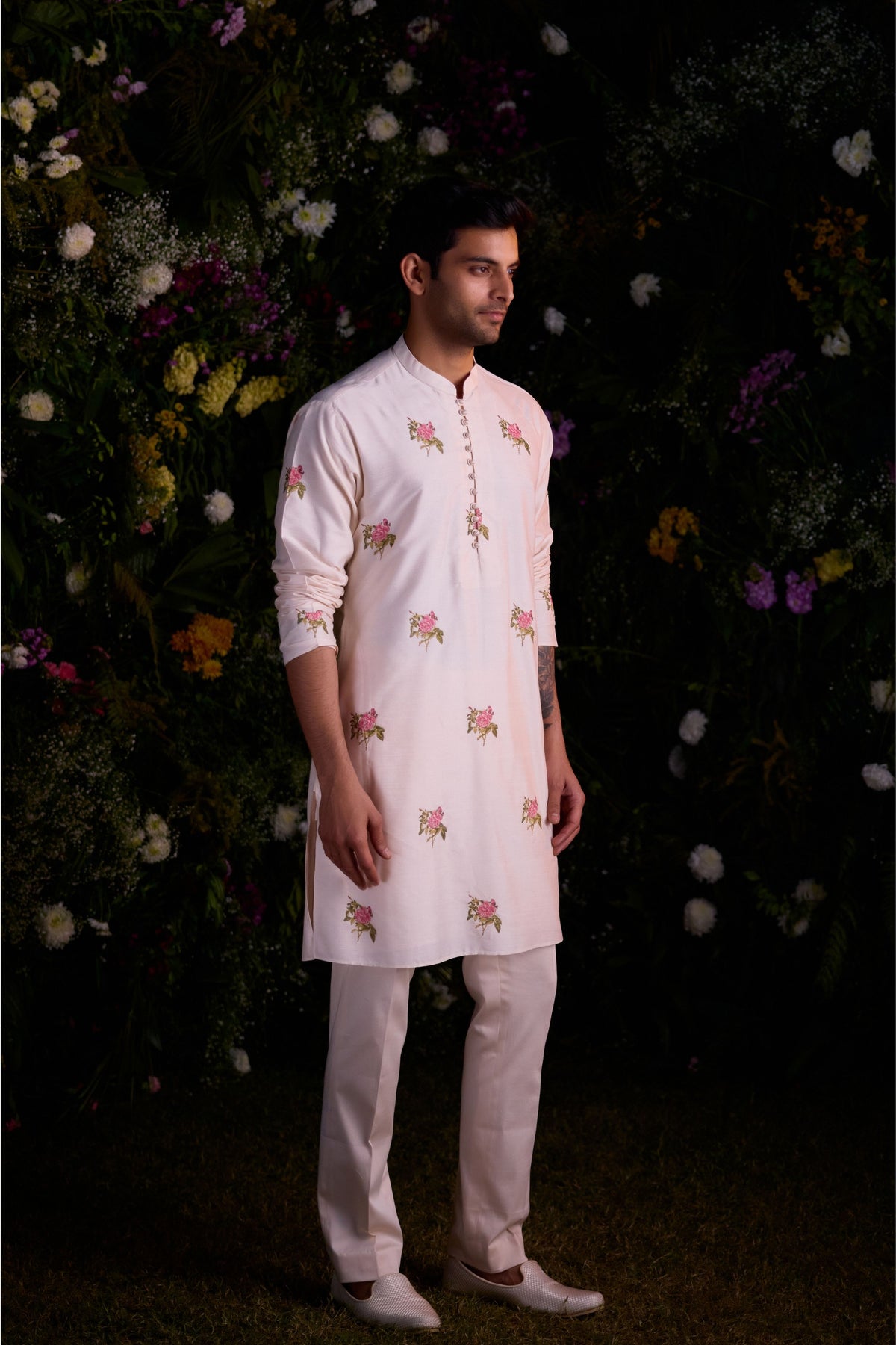 Papyrus White Kurta Set With Jacket