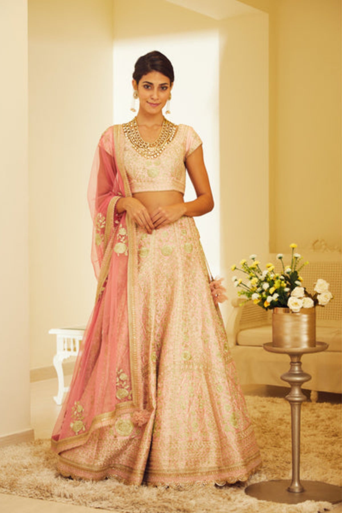 Light pink lehenga set