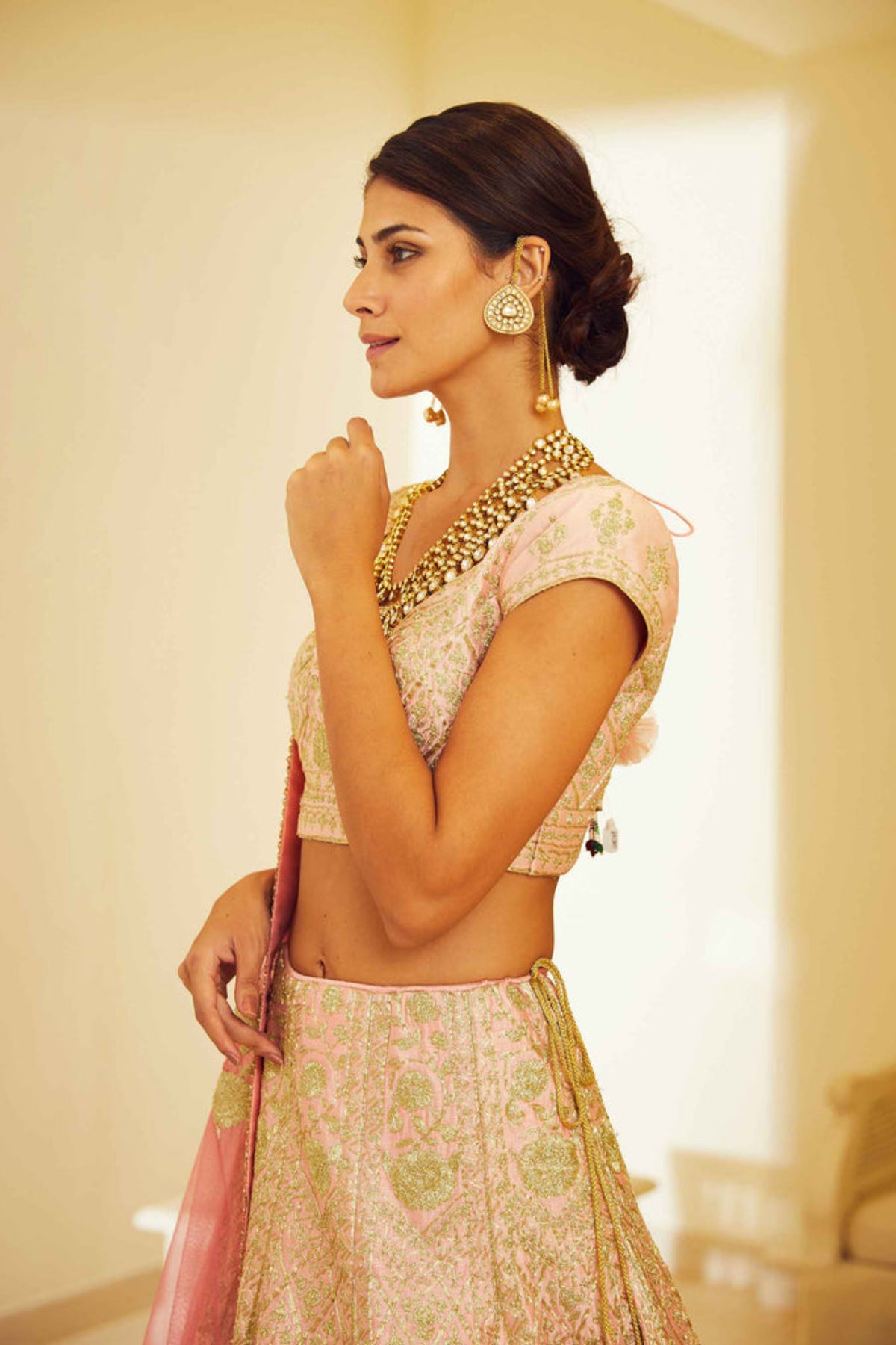 Light pink lehenga set