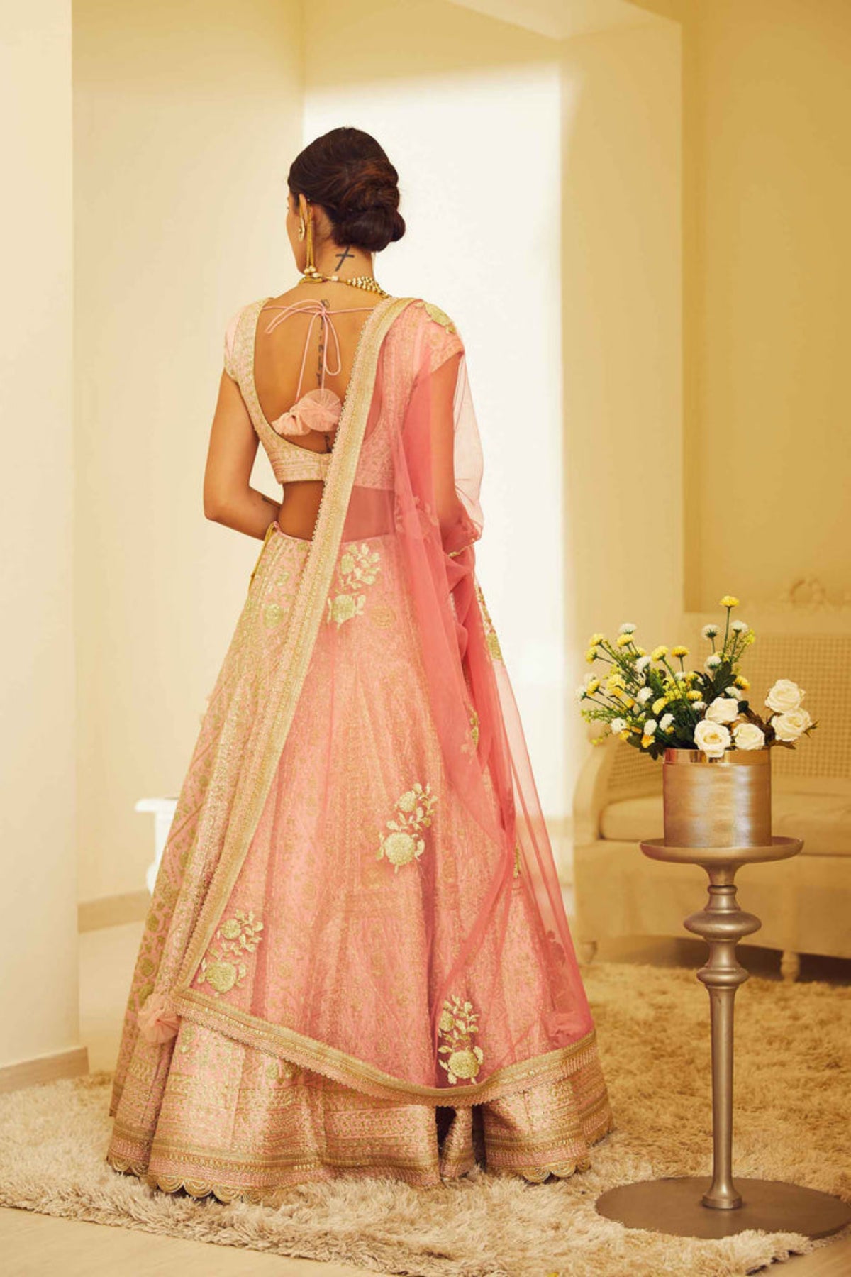 Light pink lehenga set