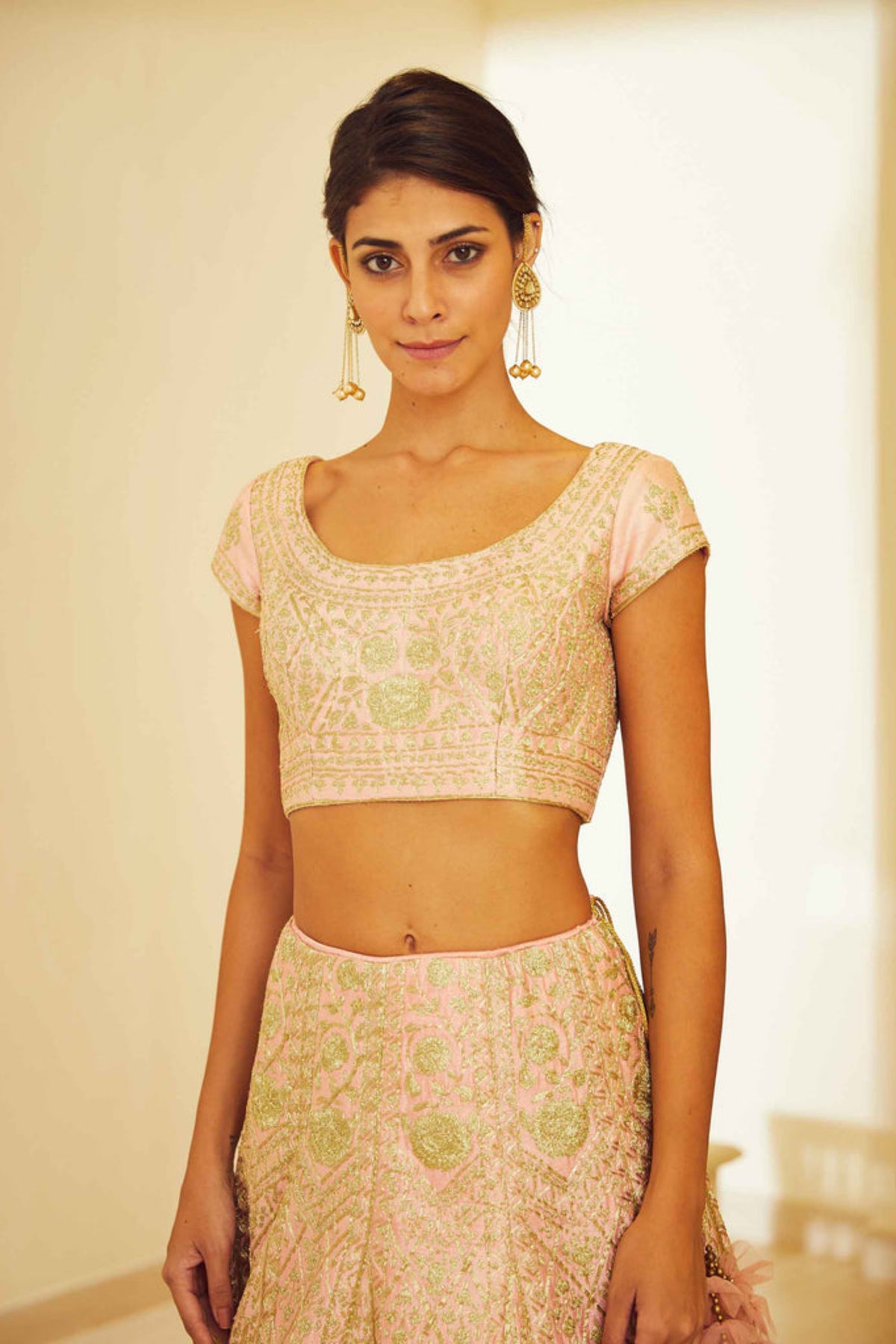 Light pink lehenga set