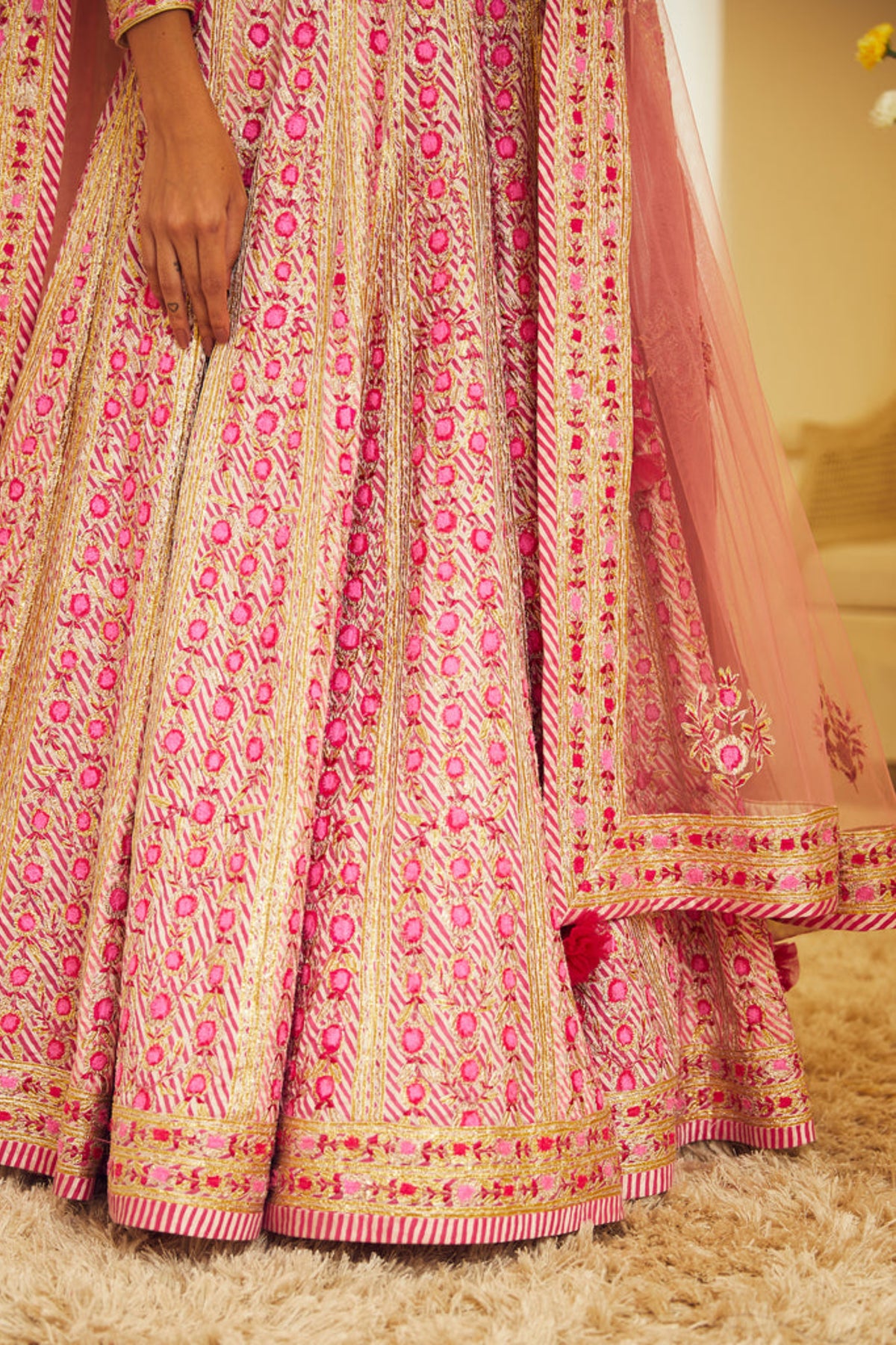 Light pink lehenga set