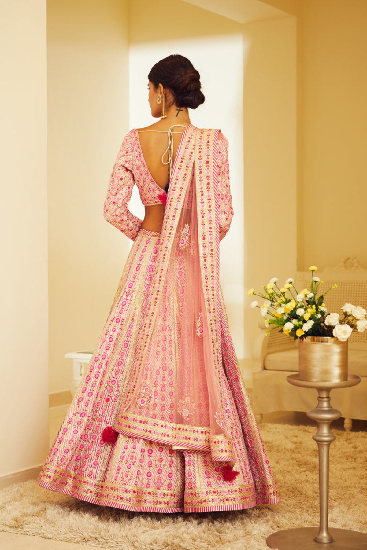 Light pink lehenga set