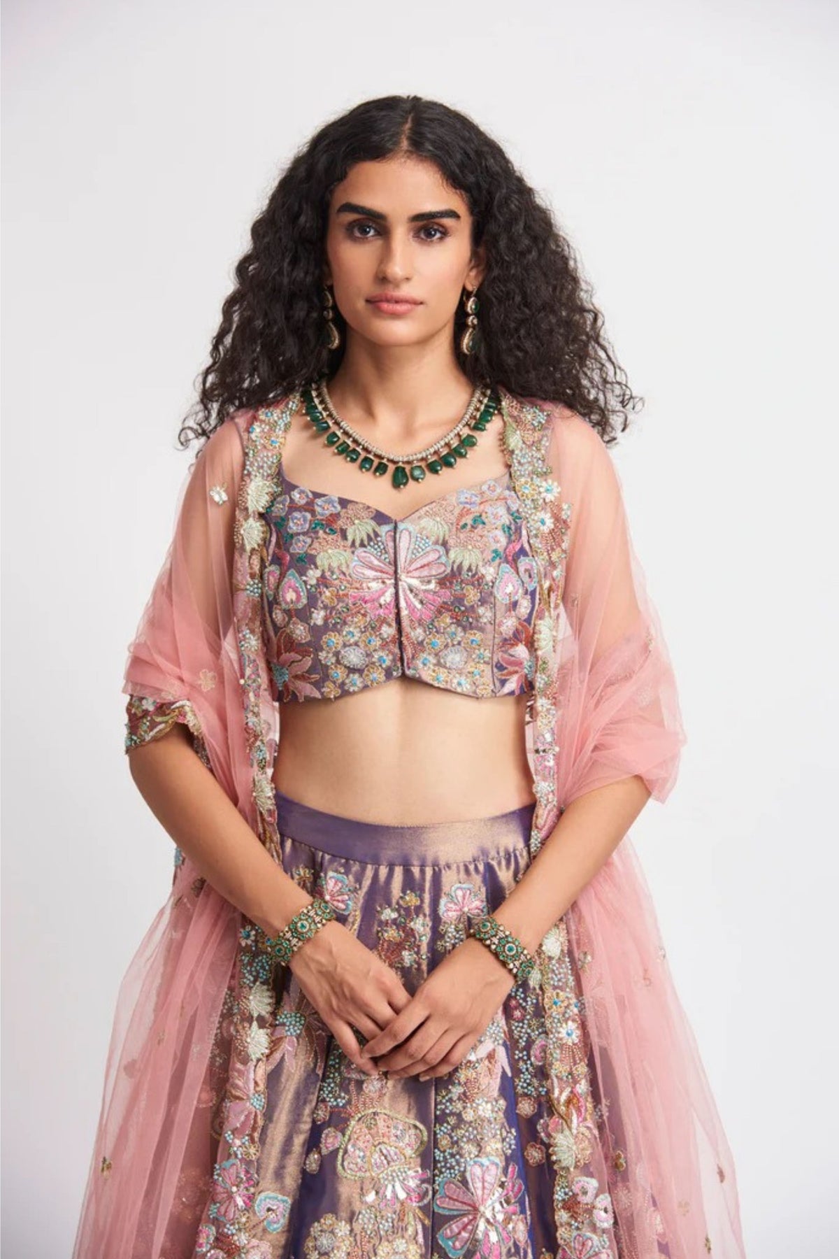 Plum Zahra Lehenga