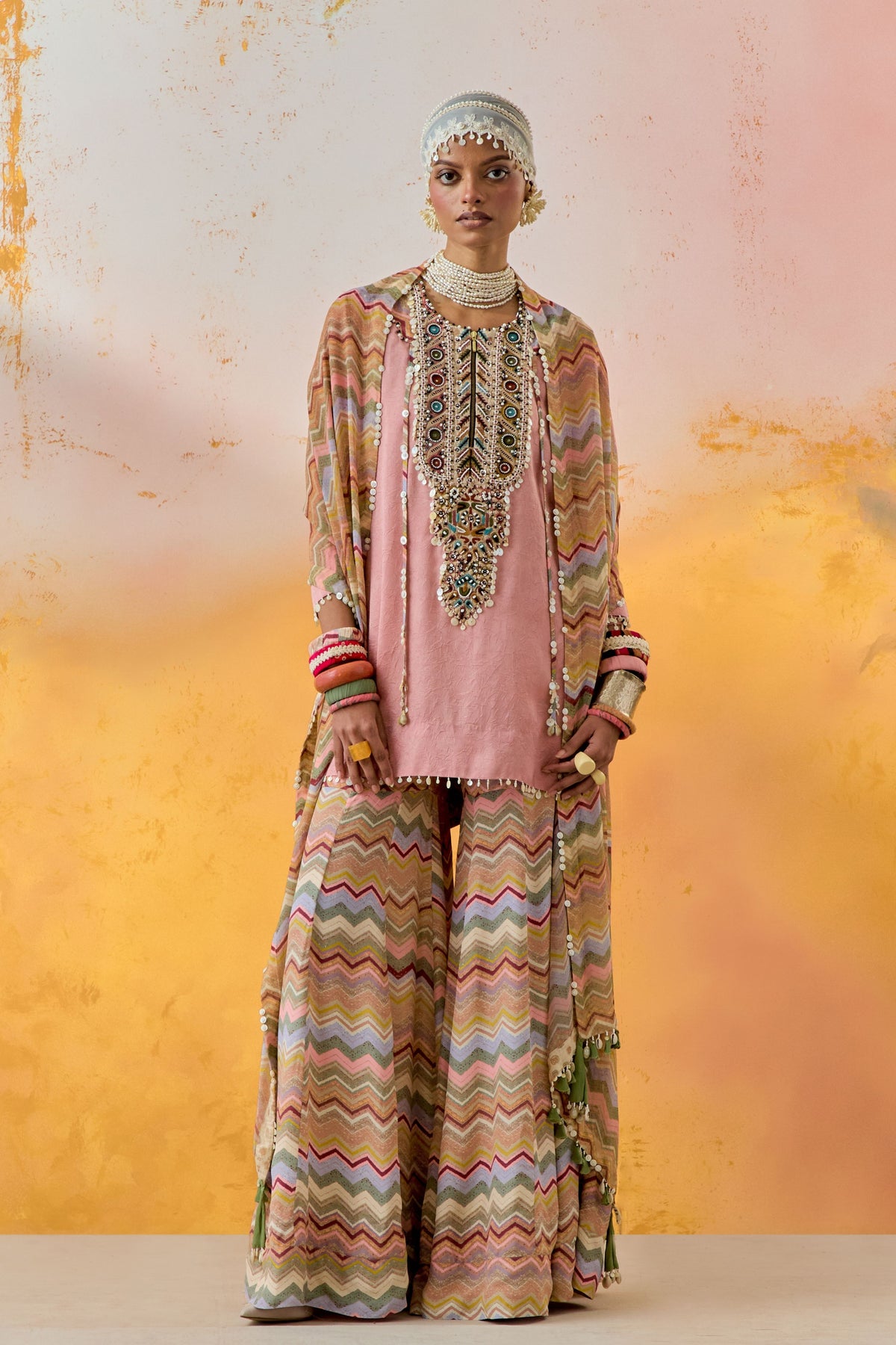 Mitra Short Kurta and Sharara