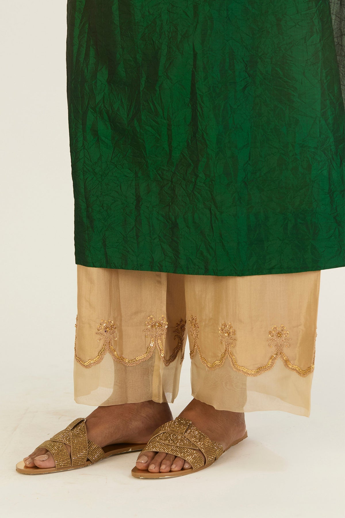 Brinda Green Kurta &amp; Pants