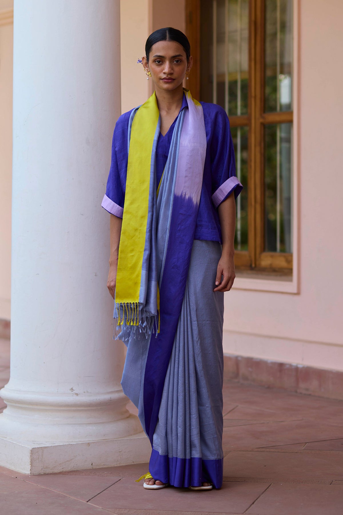 Crescendo Blue Saree