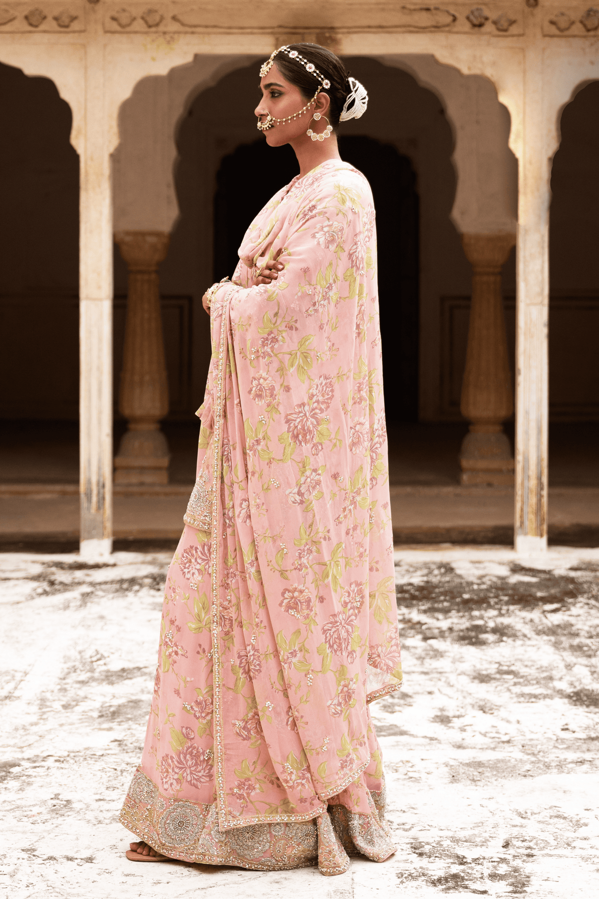 Floral Grace Sharara Set