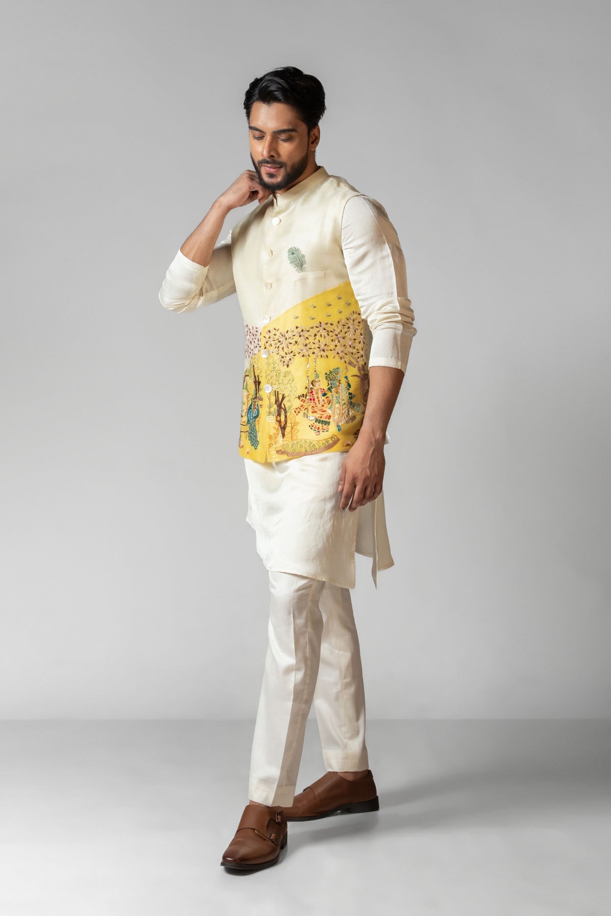 Krishnaleela Nehru Kurta Set